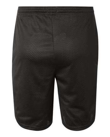 Photo of Polyester Mesh 9" Shorts with Pockets - Champion - Black - view 1
