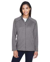 Photo of Women's Stretch Tech-Shell® Compass Full-Zip Jacket - Devon & Jones - Dark Grey Heather - view 5