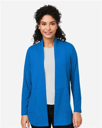 Photo of Women's Raleigh Stretch Cardigan - Devon & Jones - French Blue - view 6
