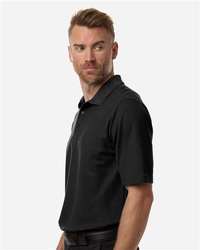 Photo de Men's Tall Resolve CVC Performance Pique Polo - CORE365 - Noir - vue 5