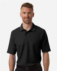 Photo de Men's Tall Resolve CVC Performance Pique Polo - CORE365 - Noir - vue 6