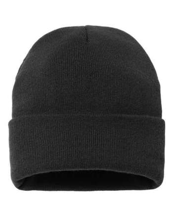 Photo of Sherpa Lined 12" Cuffed Beanie - Sportsman - Black - view 1
