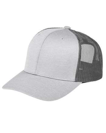 Photo of Youth Zone Sonic Heather Trucker Cap - Team 365 - Athletic Heather/ Sport Graphite - view 1