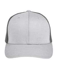 Photo of Youth Zone Sonic Heather Trucker Cap - Team 365 - Athletic Heather/ Sport Graphite - view 3