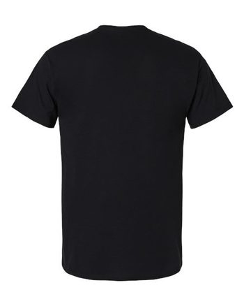 Photo of Light Cotton T-Shirt - Gildan - Black - view 5