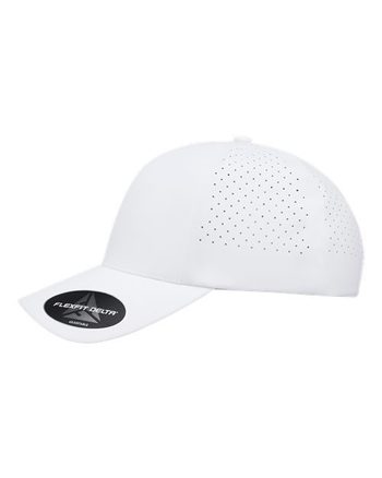 Photo de Delta® Snapback Casquette Perforée - Flexfit - White - vue 1