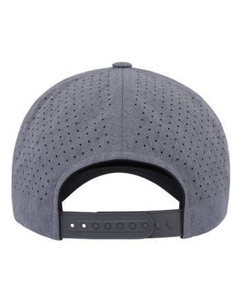 Photo de Snapback cinq panneaux avec casquette perforée - YP Classics - Heather Grey - vue 2