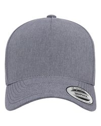 Photo de Snapback cinq panneaux avec casquette perforée - YP Classics - Heather Grey - vue 3