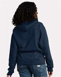 Photo of Ultimate CVC Hooded Sweatshirt - JERZEES - Indigo Heather - view 4