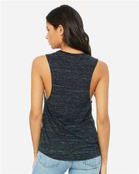 Photo of Women's Flowy Scoop Muscle Tank - BELLA + CANVAS - Black Marble - view 1