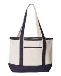 Photo de Tote de Luxe Petite 20L - Q-Tees - Natural/ Navy - vue 3