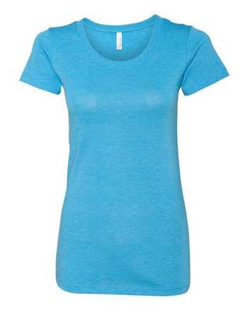 Photo of Women's Triblend Tee - BELLA + CANVAS - Aqua Triblend - view 3