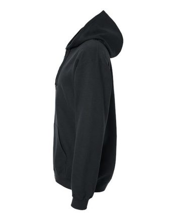 Photo de Hoodie unisexe à fermeture éclair complète Softstyle® - Gildan - Noir - vue 1