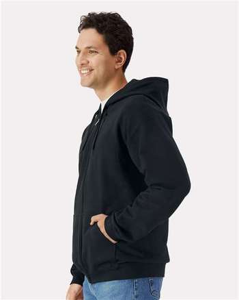 Photo of Unisex Softstyle® Full-Zip Hooded Sweatshirt - Gildan - Black - view 5