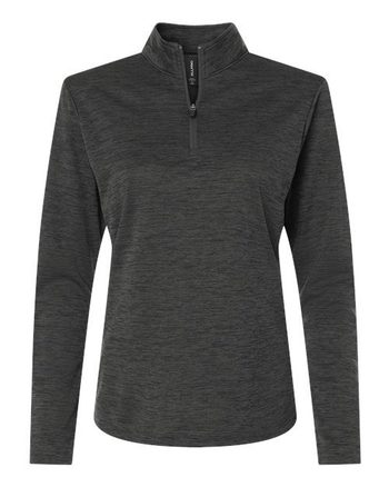 Photo of Women's Pro-Lock Performance Mélange Quarter-Zip Pullover - AllPro - Black Melange - view 3