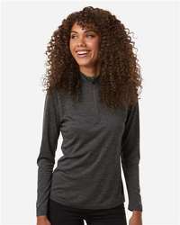 Photo de Pullover à quart de fermeture éclair pour femmes Pro-Lock Performance Mélange - AllPro - Black Melange - vue 6
