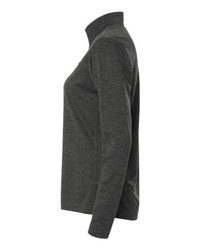 Photo de Pullover à quart de fermeture éclair pour femmes Pro-Lock Performance Mélange - AllPro - Black Melange - vue 1