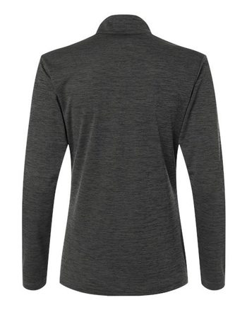 Photo de Pullover à quart de fermeture éclair pour femmes Pro-Lock Performance Mélange - AllPro - Black Melange - vue 2