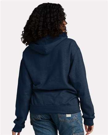 Photo of Ultimate CVC Hooded Sweatshirt - JERZEES - Indigo Heather - view 4