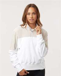 Photo of Women's Fleece Quarter-Zip Pullover - Adidas - Alumina - view 6