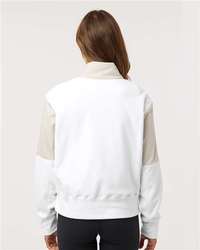 Photo of Women's Fleece Quarter-Zip Pullover - Adidas - Alumina - view 4