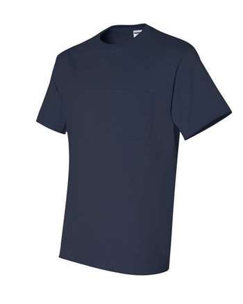 Photo of Dri-Power® 50/50 T-Shirt with a Pocket - JERZEES - J. Navy - view 2