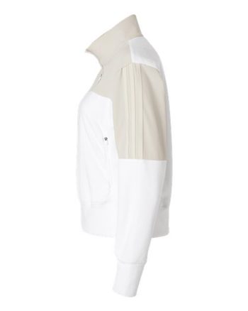 Photo de Pull en Polyester à Fermeture Éclair Écologique pour Femmes - Adidas - Alumine - vue 1