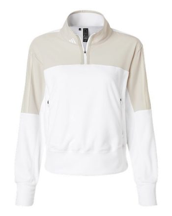 Photo de Pull en Polyester à Fermeture Éclair Écologique pour Femmes - Adidas - Alumine - vue 3