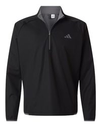 Photo de Pullover à col zippé quart de vent Ultimate365 pour homme - Adidas - Noir - vue 3