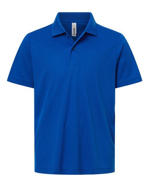 Photo of Youth Nova Performance Pique Polo - CORE365 - True Royal - view 3