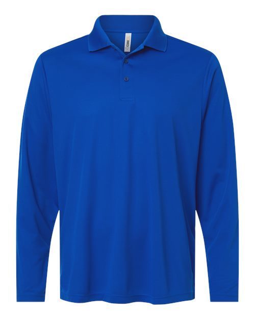 Photo of Men's Nova Performance Long Sleeve Pique Polo - CORE365 - True Royal - view 3