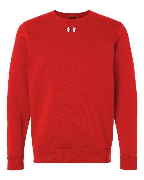 Photo de Men's Team Icon Fleece Crew - Under Armour - Red/ White - vue 3