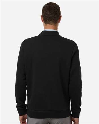Photo de Pull à fermeture éclair quart en molleton surélevé pour homme - Adidas - Noir - vue 4