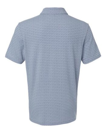 Photo de Polo imprimé mélangé pour hommes - Adidas - Blue Dawn Melange - vue 2