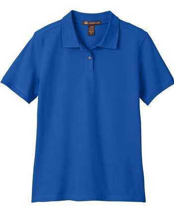 Photo of Women's Cotton Polo - Harriton - True Royal - view 3