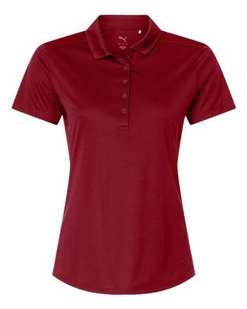 Photo of Womens Pure 2.0 Polo - Puma Golf - Dark Crimson - view 3