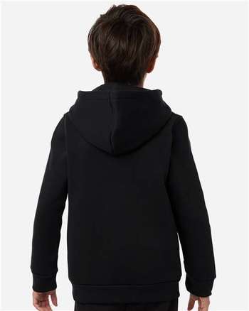 Photo of Youth Team Icon Fleece Hooded Sweatshirt - Under Armour - Black/ White - view 4