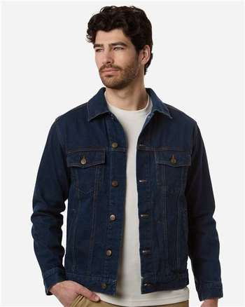 Photo of Men's Cooper Denim Jacket - Harriton - Dark Denim - view 6