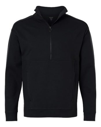 Photo de Pull-over à demi-zip ottoman Mantra pour hommes - North End - Noir - vue 3