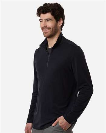 Photo of Men's Jaq Stretch Performance Quarter-Zip - North End - Black/ Carbon - view 5