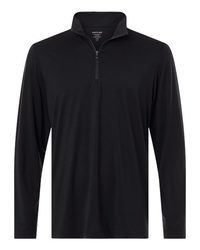 Photo of Men's Jaq Stretch Performance Quarter-Zip - North End - Black/ Carbon - view 3
