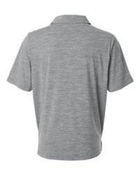 Photo de Polo homme à rayures chinées - Team 365 - Noir Chiné/ Blanc - vue 2