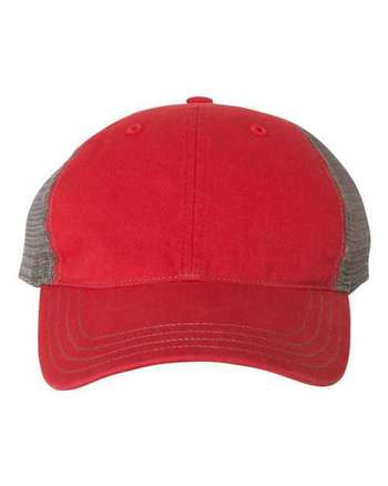 Photo de Casquette camionneur délavée - Richardson - Red/ Charcoal - vue 3