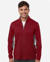 Photo of Men's Pure 2.0 Quarter-Zip - Puma Golf - Dark Crimson/ Slate Sky - view 6