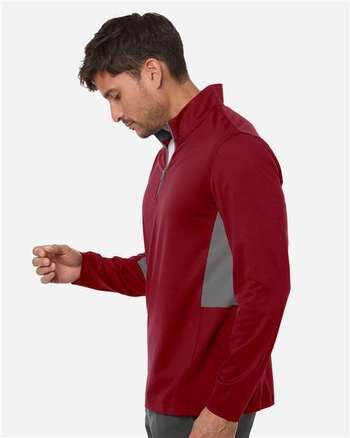 Photo of Men's Pure 2.0 Quarter-Zip - Puma Golf - Dark Crimson/ Slate Sky - view 5