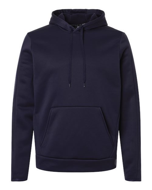 Photo de Sweat-shirt à capuche Men's Armour Fleece Pro - Under Armour - Minuit Marine/ Blanc - vue 3
