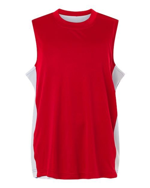 Photo de Maillot réversible de performance Youth Zone - Team 365 - Sport Rouge/ Blanc - vue 3