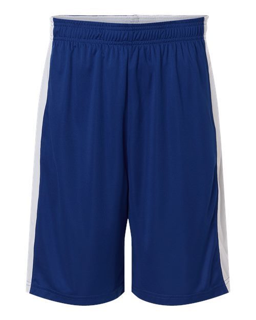 Photo de Zone Performance Réversible Shorts Unisexes - Team 365 - Sport Royal/ Blanc - vue 3