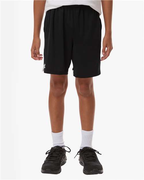 Photo of Youth Tech Vent Athletic Shorts - Under Armour - Black/ White - view 6