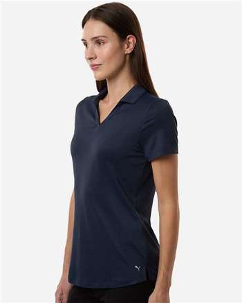 Photo de Polo Iconique Heather pour Femmes - Puma Golf - Profonde marine chiné - vue 5